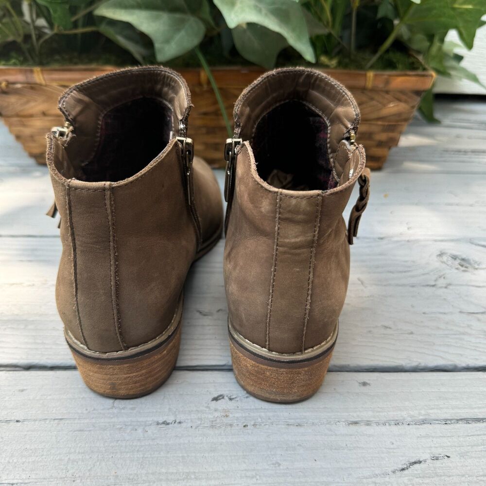 Blondo Dark Taupe Waterproof Liam Boots Comfortable Leather Chelsea Ankle Bootie - Picture 3 of 8